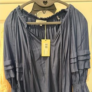 Ramy Brook Rhea top , Navy, sz M NWT
